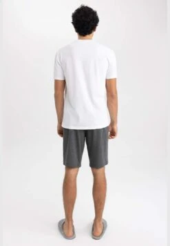 DeFacto 2 Pack Man Crew Neck Short Sleeve Homewear Knitted Sets -Sport Apparel Shop 5 zoom desktop 463