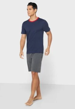 Contrast Collar Nightwear Set 11 Contrast Collar Nightwear Set -Sport Apparel Shop 5 zoom desktop 496