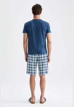 DeFacto Regular Fit Check Print Pyjama Set -Sport Apparel Shop 5 zoom desktop 528