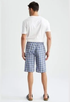 DeFacto Regular Fit Tie Waist Check Print Pyjama Bottom -Sport Apparel Shop 5 zoom desktop 538