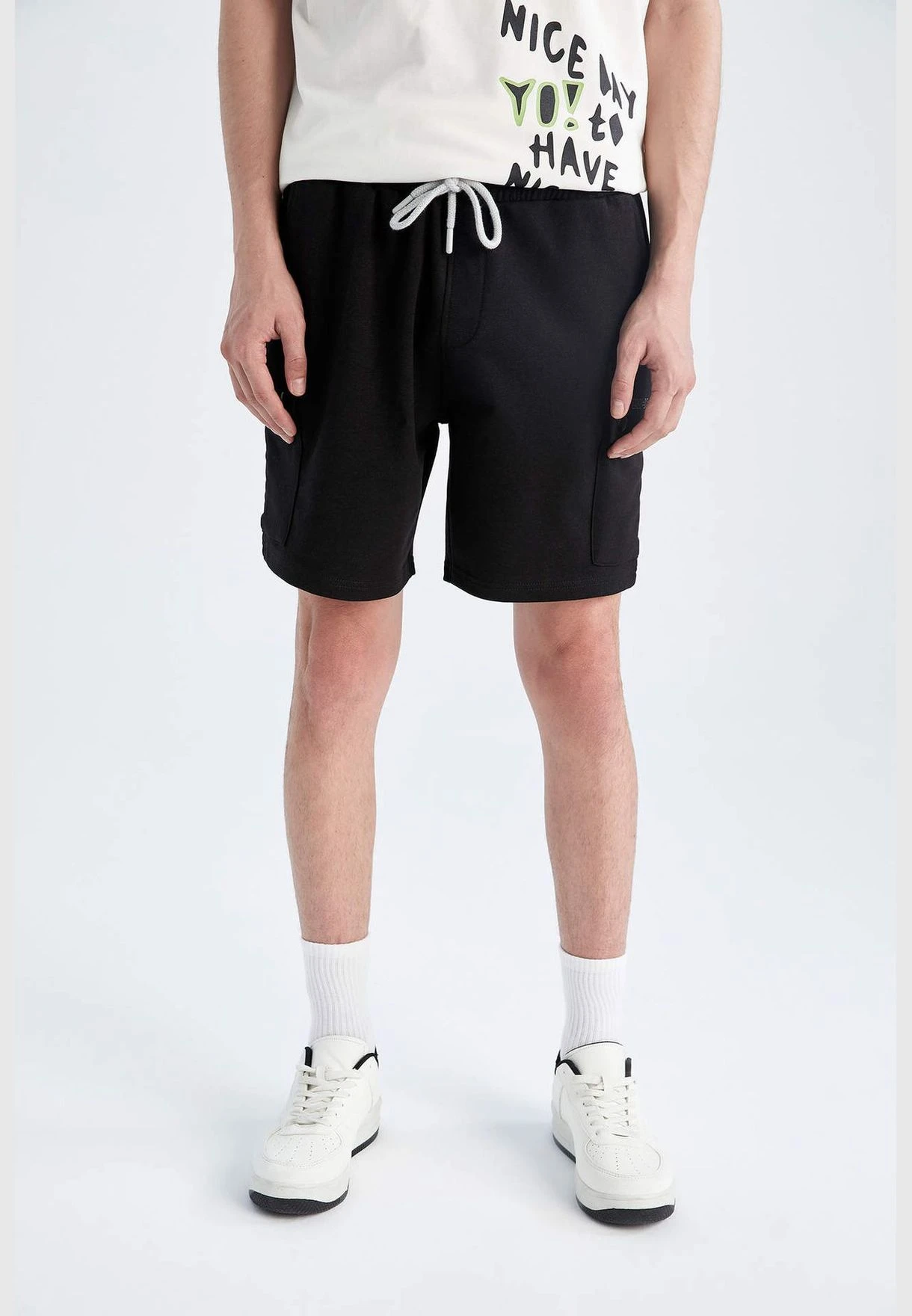 DeFacto Man Slim Fit Bottom Knitted Short 8 DeFacto Man Slim Fit Bottom Knitted Short - Image 6