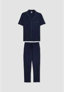 DeFacto 2 Pack Man Short Sleeve Homewear Knitted Sets -Sport Apparel Shop 7 zoom desktop 153